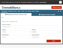 Tablet Screenshot of immobiliare.it